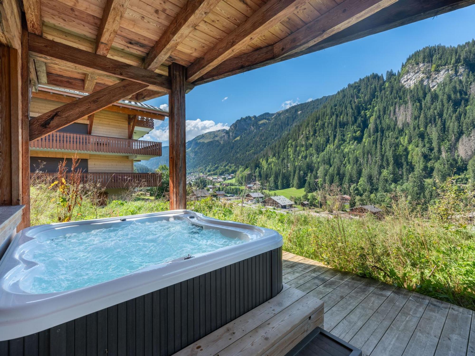 Chalet 1100 - Bo Immobilier Chatel - A Mi-Chemin Du Centre Et Du Linga - Jacuzzi Sauna Et Cheminee Exterior photo